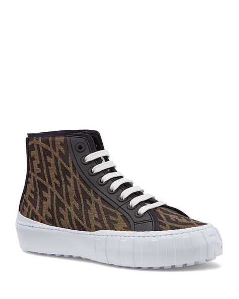 fendi mens trainers uk|fendi high top sneakers men's.